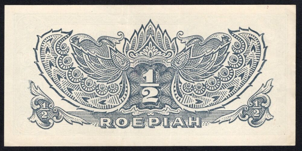 Netherlands Indies - Half Roepiah 1944 - Pick # 128 - XF