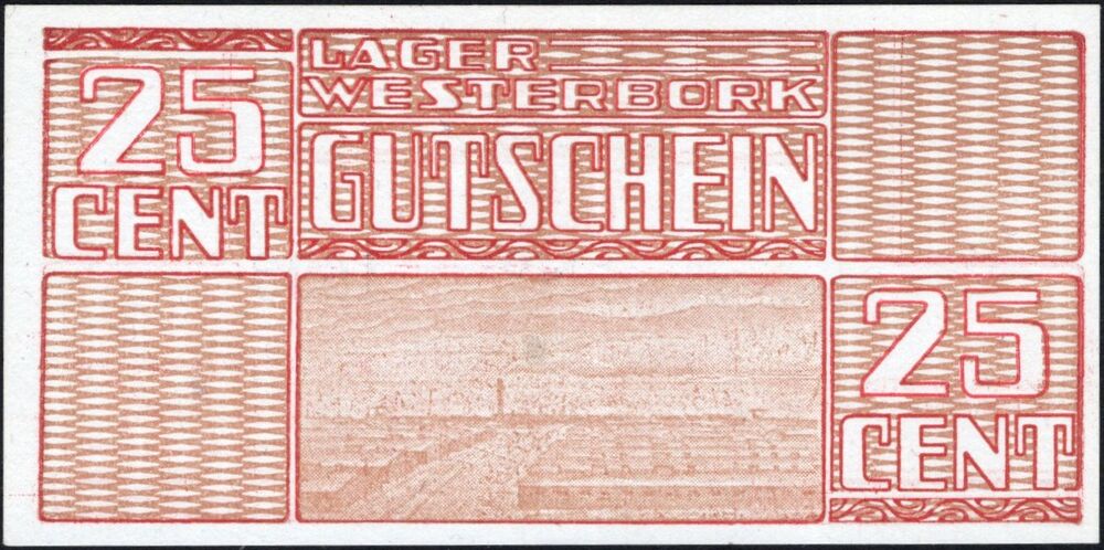 Netherlands, POW Camp Money - 25 Cent 1944 Westerbork - Pick # NL - UNC