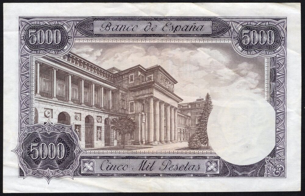 Spain - 5000 Pesetas 1976 - Pick # 155 - VF (ph)