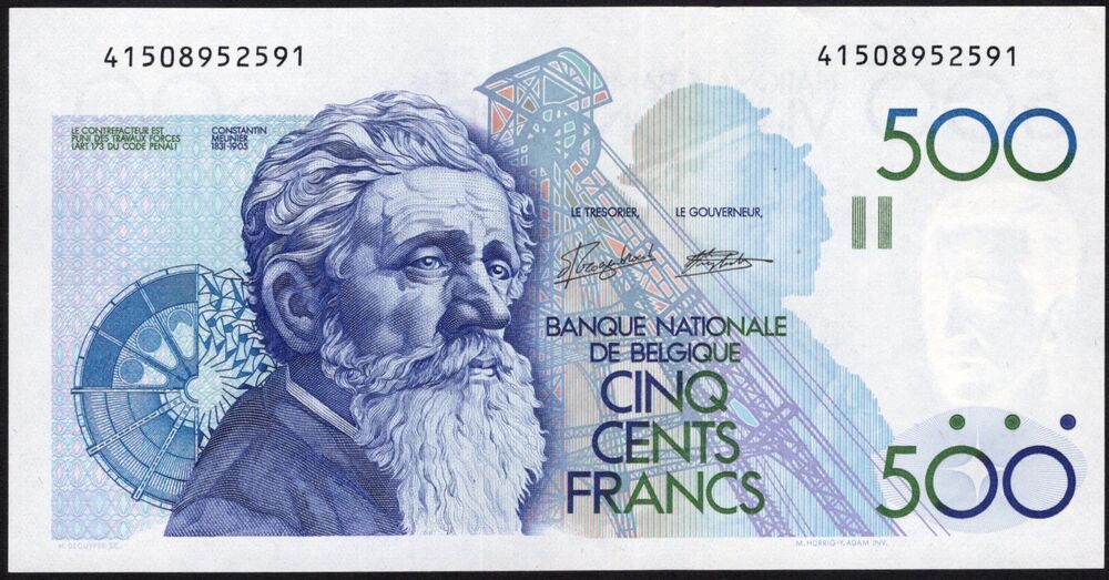 Belgium - 500 Francs 1982 - Pick # 143 - XF/AU