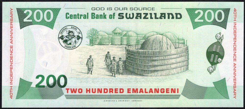 Eswatini - 200 Emalangeni 2008 - Replacement - Pick # 35* - UNC