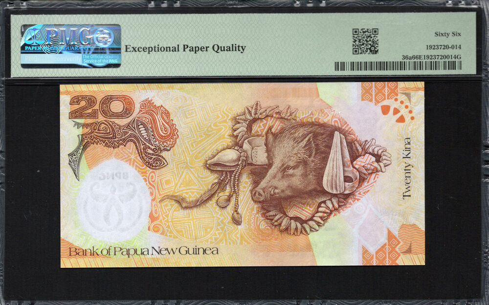Papua New Guinea - 20 Kina 2008 - Pick # 36a - PMG 66 EPQ