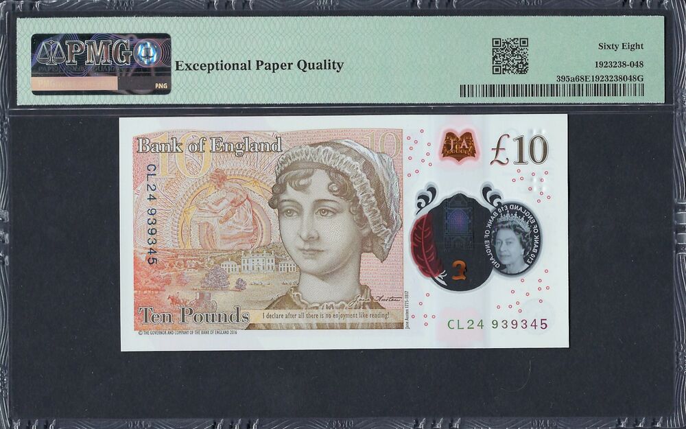 Great Britain - 10 Pounds 2016 - Pick # 395a - PMG 68 EPQ