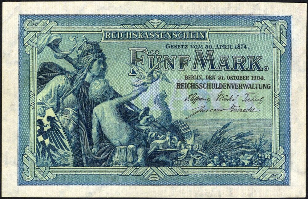 Germany - 5 Mark 1904 - Pick # 8a - AU