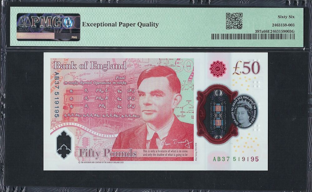 Great Britain - 50 Pounds 2020 - Pick # 397a - PMG 66 EPQ