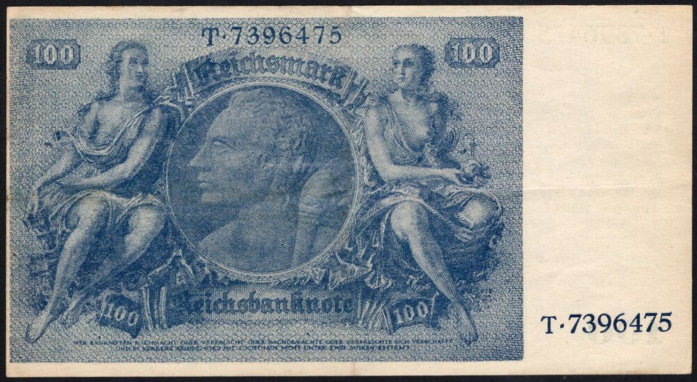 Germany - 100 Reichsmark 1945 - Pick # 190a - VF+