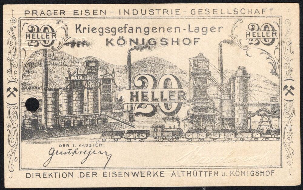 Austria, POW Camp Money - 20 Heller 1916 - AU