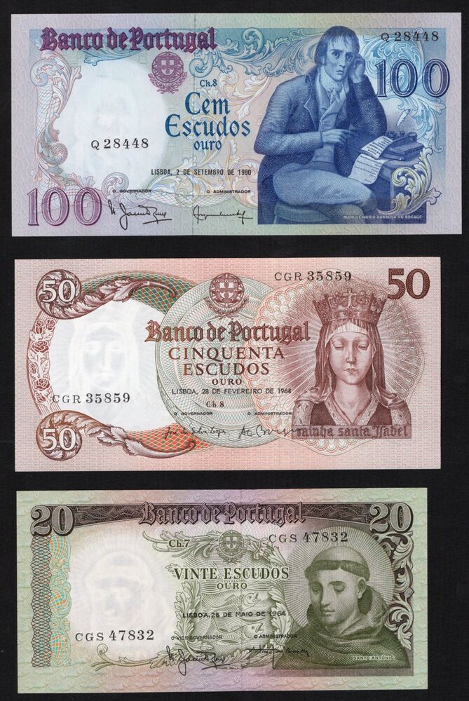 Portugal - Mixed lot of 3 pieces - UNC