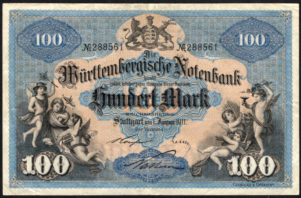 Germany - 100 Mark 1911 - Pick # S979c - VF