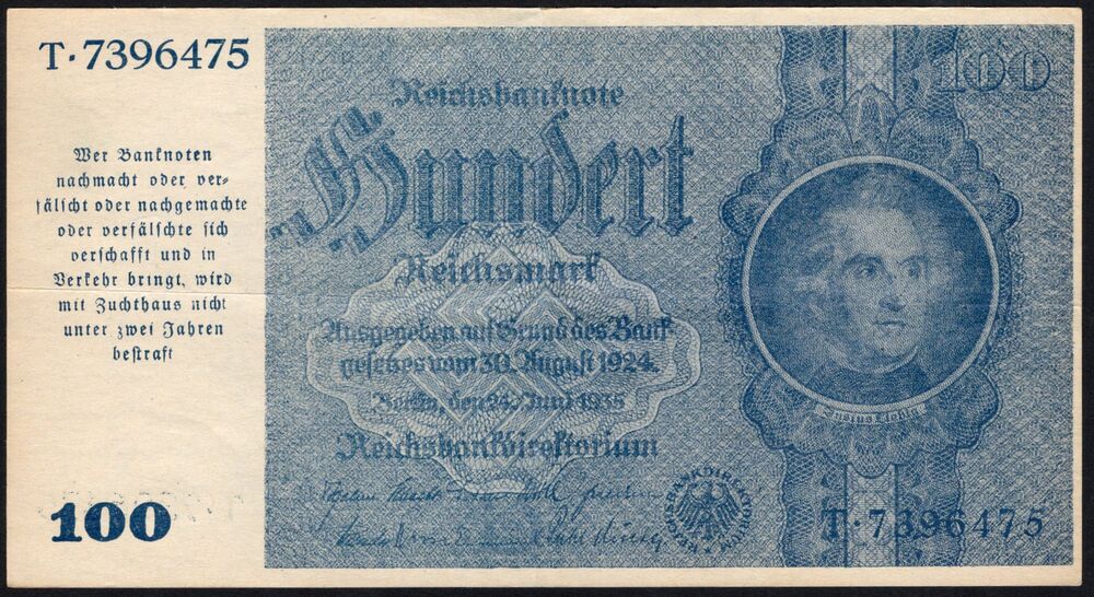 Germany - 100 Reichsmark 1945 - Pick # 190a - VF+