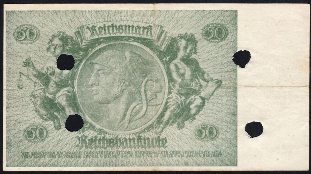 Germany - 50 Reichsmark 1945 - Pick # 189n - VF