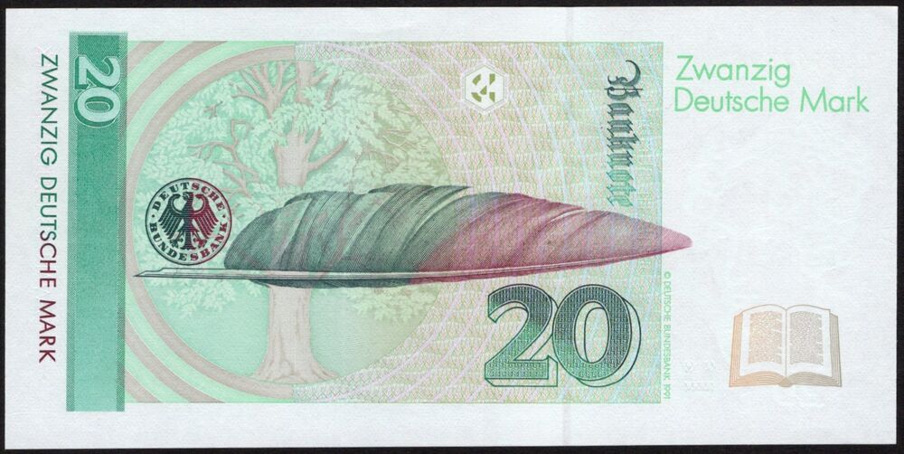 Germany - 20 Deutsche Mark 1991 - Replacement - Pick # 39* - UNC