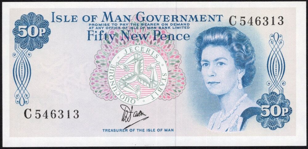 Isle of Man - 50 New Pence 1979 - Pick # 33 - UNC