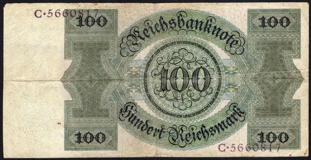 Germany - 100 Reichsmark 1924 - Pick # 178 - Fine