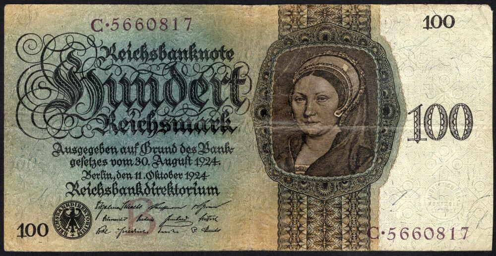 Germany - 100 Reichsmark 1924 - Pick # 178 - Fine