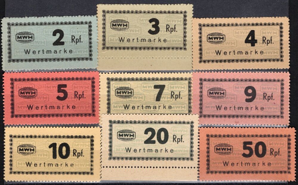 Czechoslovakia, POW Camp Money - Holysov, 9 pieces - UNC