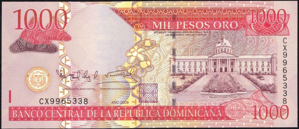 Dominican Republic - 1000 Pesos Oro 2009 - Pick # 180b - UNC