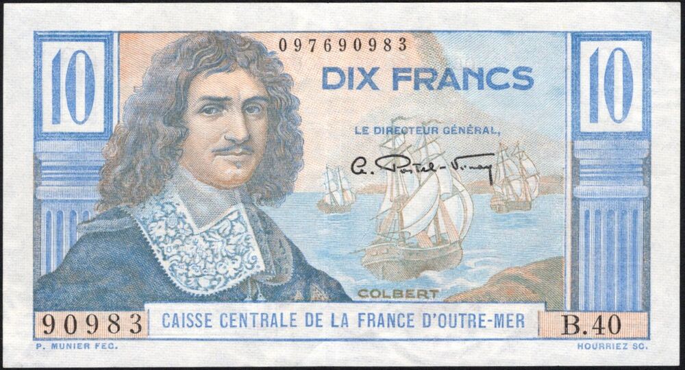 French Equatorial Africa - 10 Francs 1947 - Pick # 21 - VF/XF