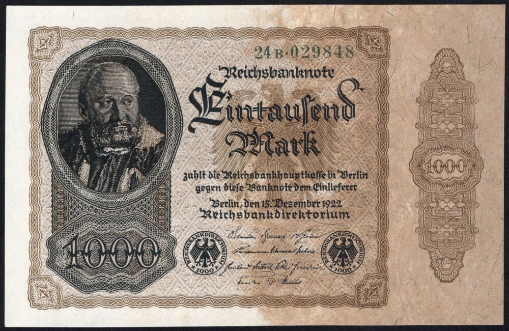 Germany - 1000 Mark 1922 - Pick # 82 - UNC-