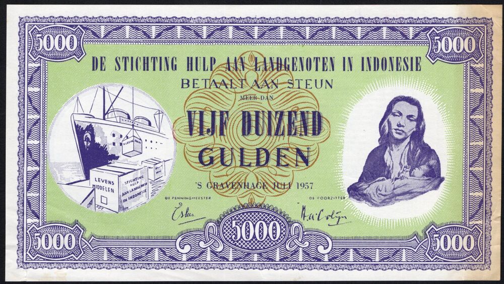 Netherlands - 5000 Gulden 1957 - Advertisement note - XF+