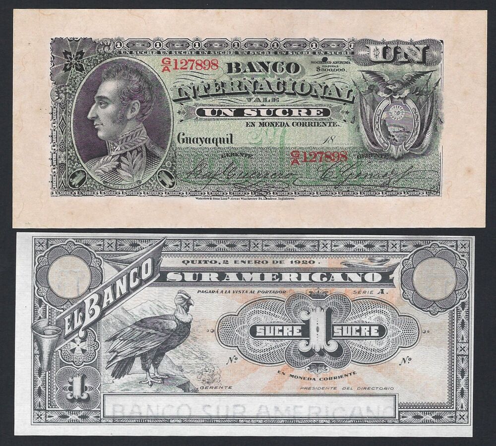 Ecuador - Lot of 2 Remainders - AU