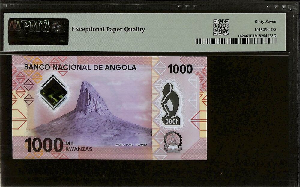 Angola - 1000 Kwanzas 2020 - Pick # 162a - PMG 67 EPQ