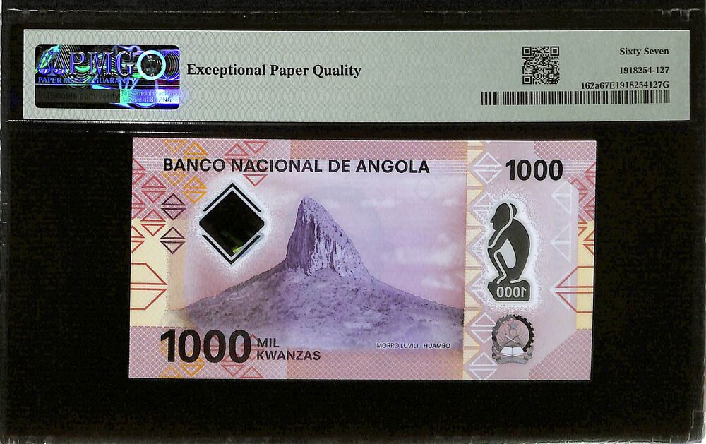 Angola - 1000 Kwanzas 2020 - Pick # 162a - PMG 67 EPQ