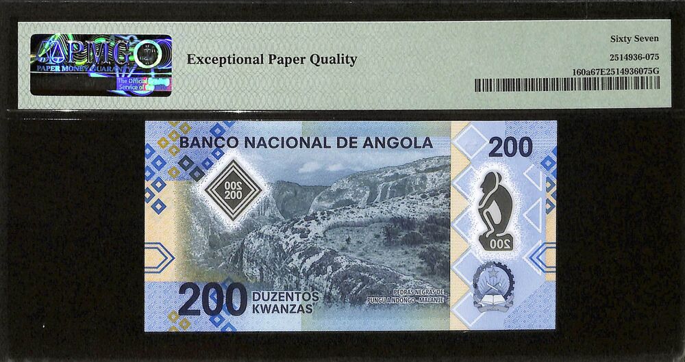 Angola - 200 KWanzas 2020 - Pick # 160a - PMG 67 EPQ