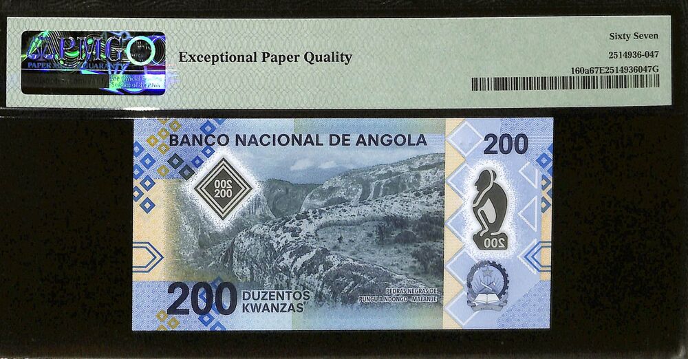 Angola - 200 Kwanzas 2020 - Pick # 160a - PMG 67 EPQ