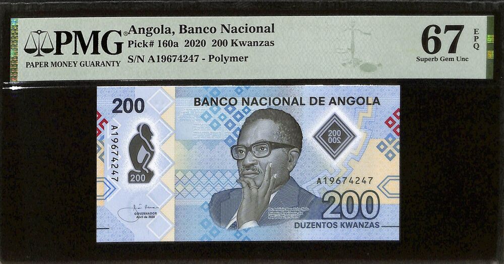 Angola - 200 Kwanzas 2020 - Pick # 160a - PMG 67 EPQ