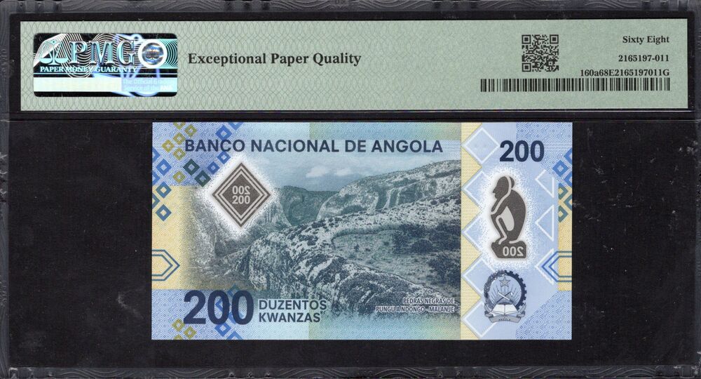 Angola - 200 Kwanzas 2020 - Pick # 160a - PMG 68 EPQ