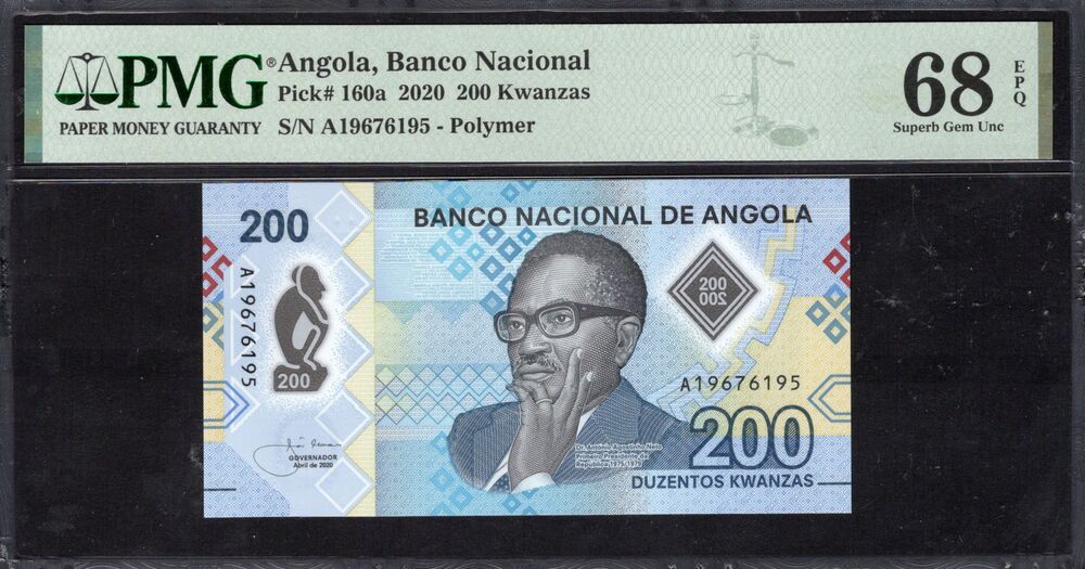 Angola - 200 Kwanzas 2020 - Pick # 160a - PMG 68 EPQ