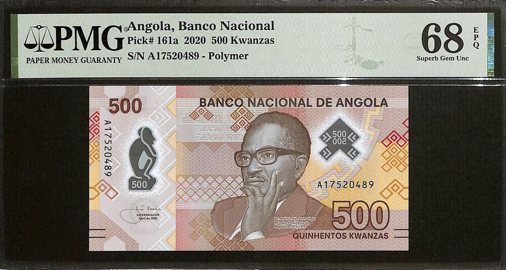 Angola - 500 KWanzas 2020 - Pick # 161a - PMG 68 EPQ