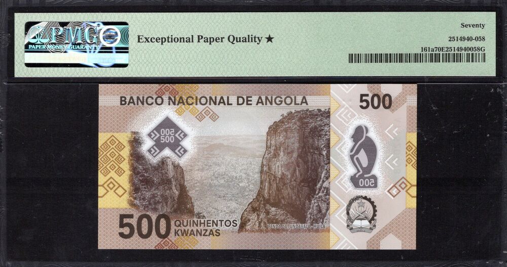 Angola - 500 Kwanzas 2020 - Pick # 161a - PMG 70 EPQ