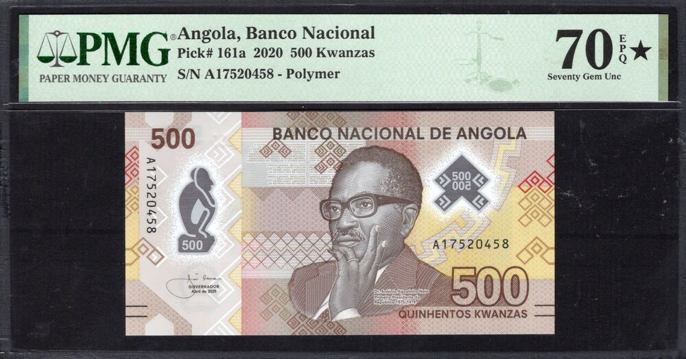 Angola - 500 Kwanzas 2020 - Pick # 161a - PMG 70 EPQ