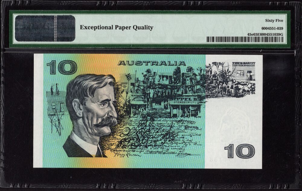 Australia - 10 Dollars ND (1985) - Pick # 45e - PMG 65 EPQ