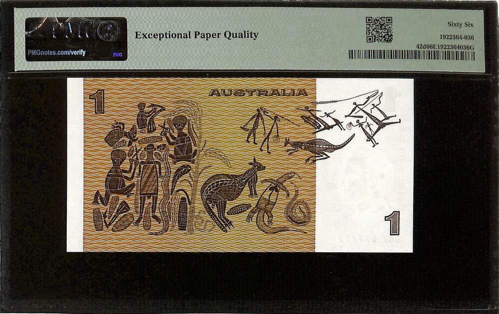 Australia - 1 Dollar ND (1983) - Pick # 42d - PMG 66 EPQ
