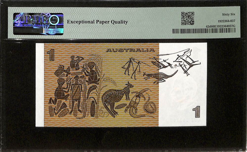 Australia - 1 Dollar ND (1983) - Pick # 42d - PMG 66 EPQ