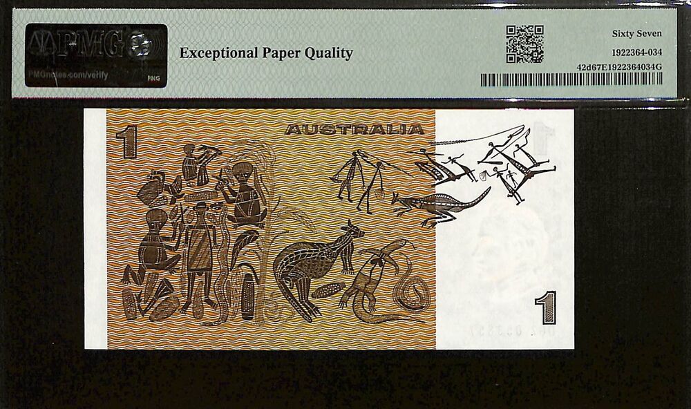 Australia - 1 Dollar ND (1983) - Pick # 42d - PMG 67 EPQ