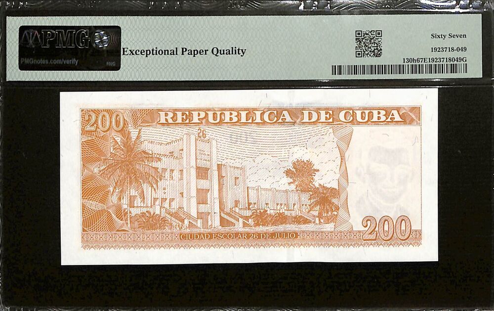 Cuba - 200 Pesos 2024 - Pick # 130h - PMG 67 EPQ