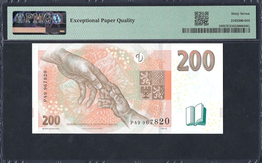 Czech Republic - 200 Korun 2018 - Pick # 19f - PMG 67 EPQ