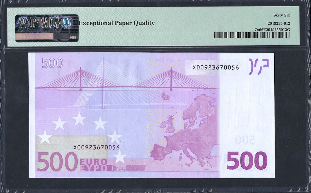 European Union / Germany - 500 Euro 2002 - Pick # 7x - PMG 66 EPQ