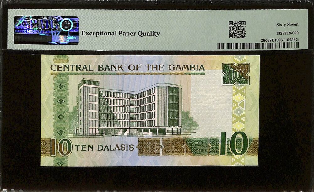 Gambia - 10 Dalasis ND (2006) - Pick # 26c - PMG 67 EPQ