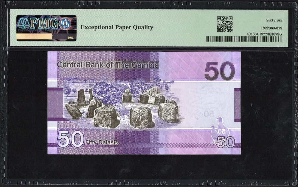 Gambia - 50 Dalasis 2023 - Pick # 40c - PMG 66 EPQ