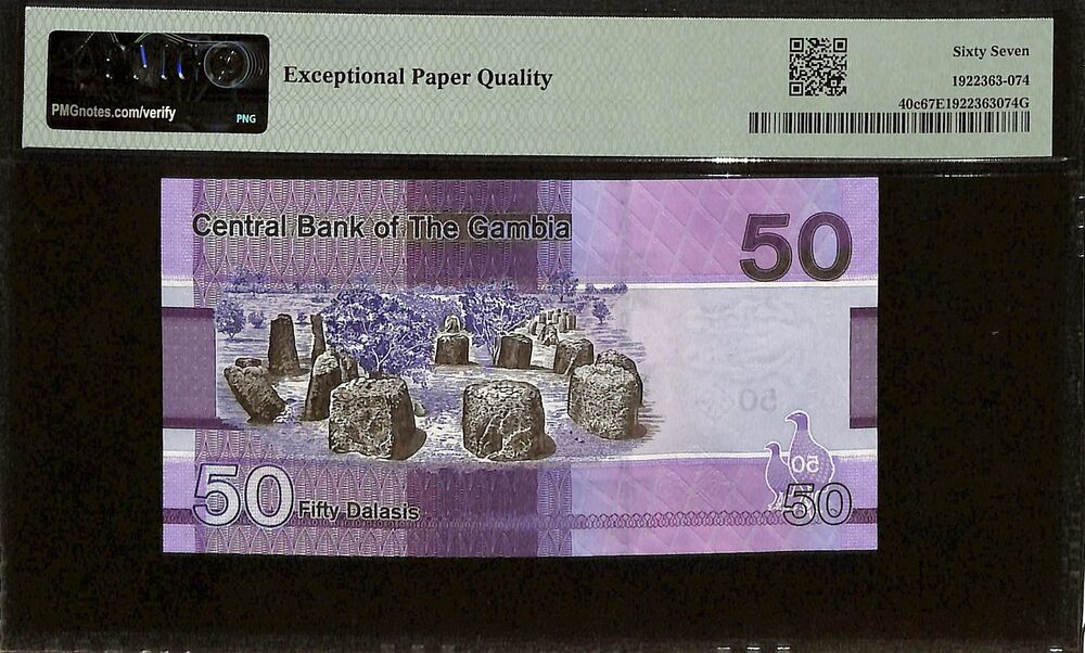 Gambia - 50 Dalasis 2023 - Pick # 40c - PMG 67 EPQ