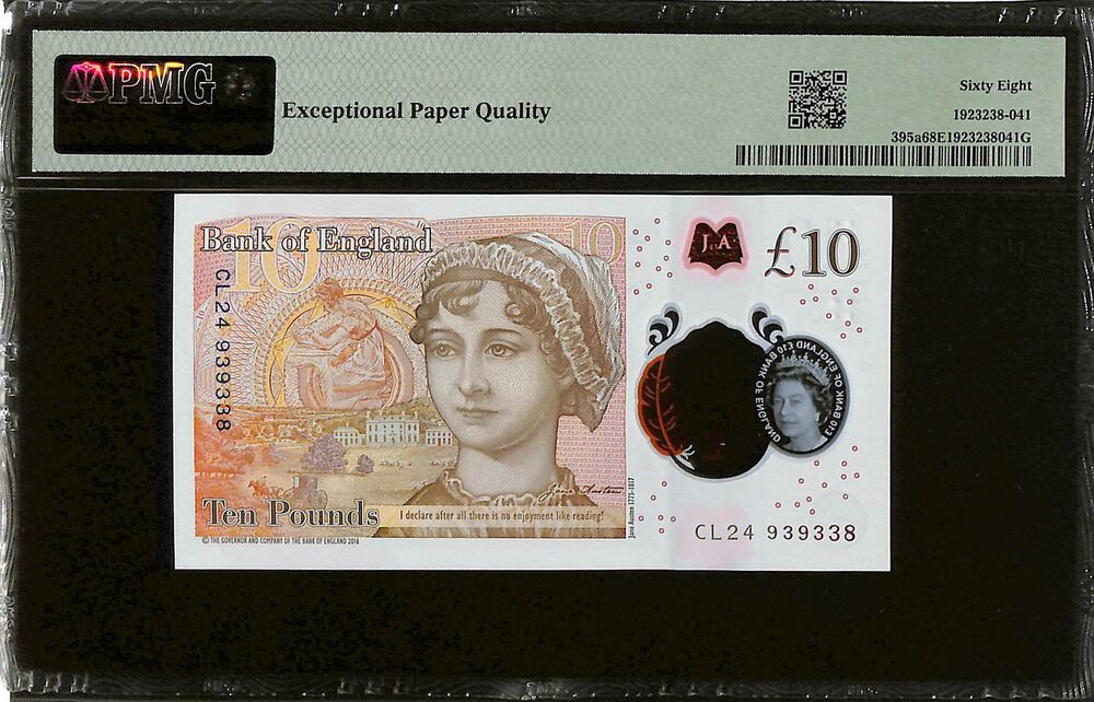 Great Britain - 10 Pounds 2016 - Pick # 395a - PMG 68 EPQ