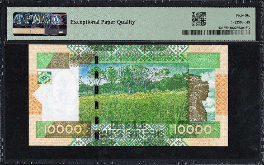 Guinea - 10.000 Francs 2007 - Pick # 42a - PMG 66 EPQ