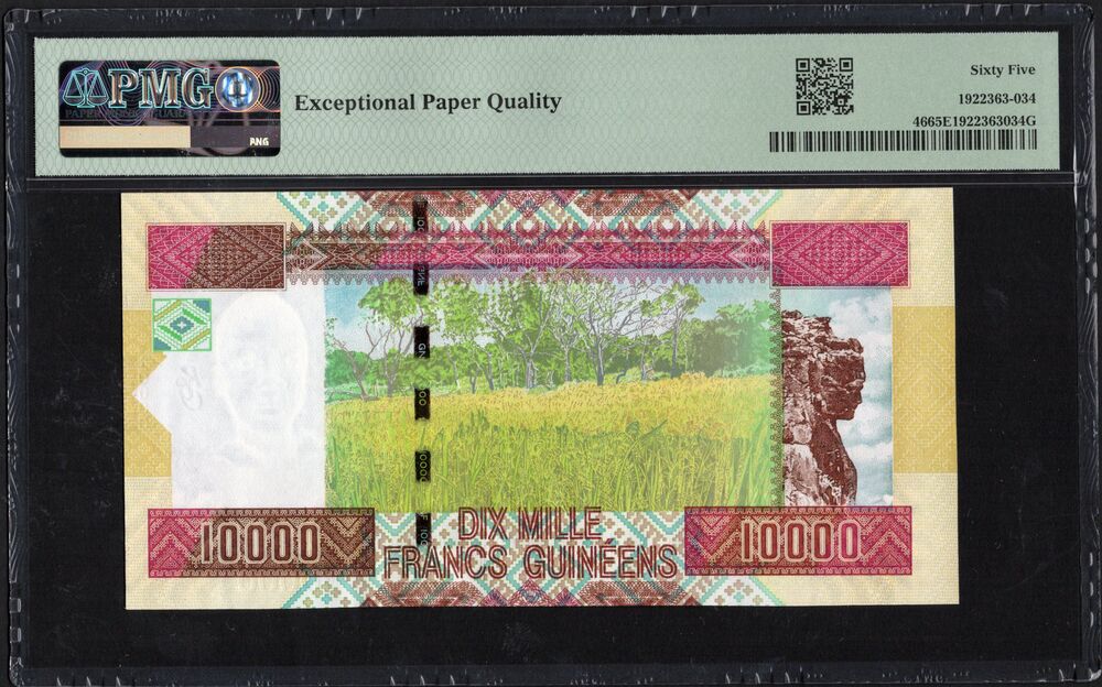 Guinea - 10.000 Francs 2012 - Pick # 46 - PMG 65 EPQ