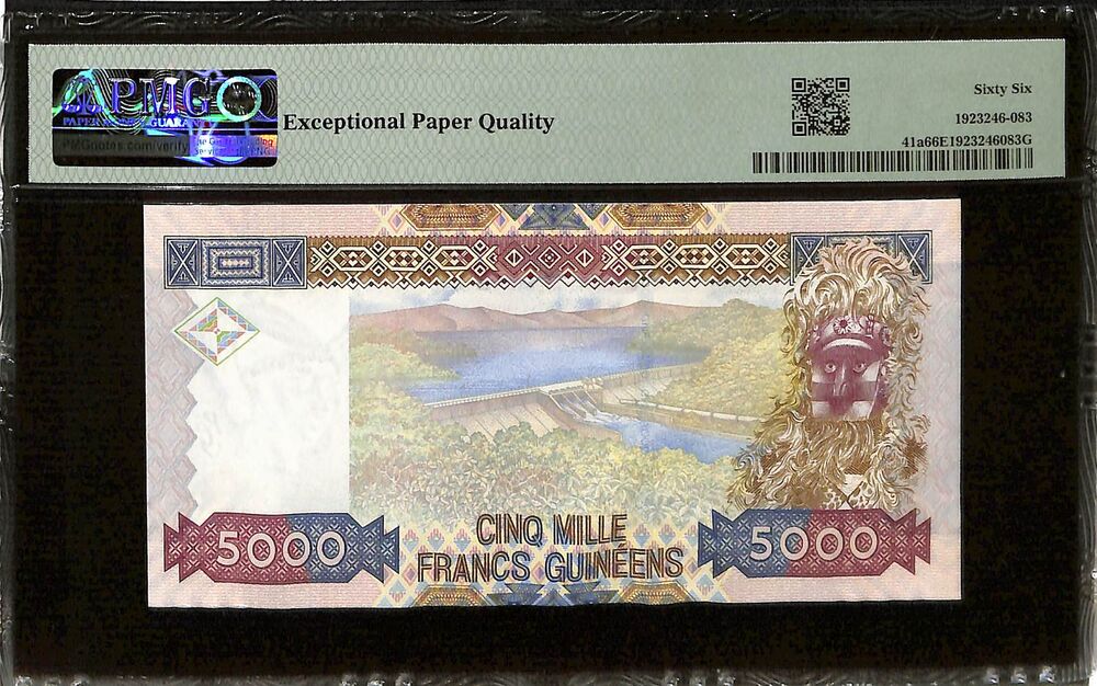 Guinea - 5000 Francs 2006 - Pick # 41a - PMG 66 EPQ