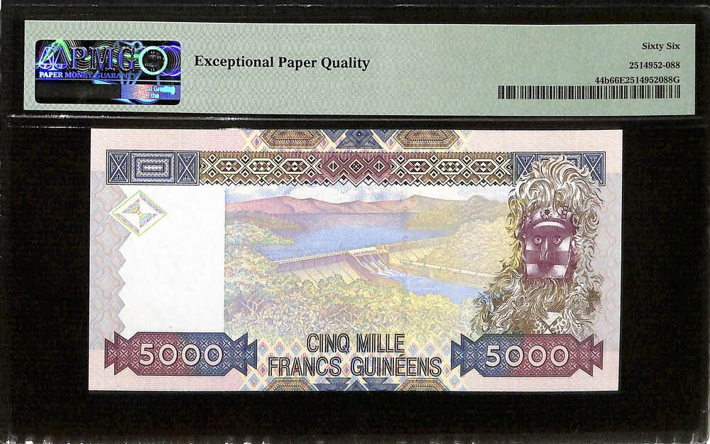 Guinea - 5000 Francs 2010 - Pick # 44b - COMMEMORATIVE - PMG 66 EPQ